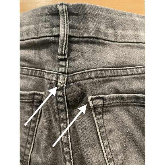 MOTHER The Looker Ankle Skinny Black Jeans - Picture 6 of 6